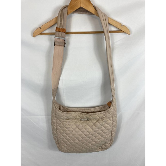 MZ Wallace Bags Mz Wallace Quilted Parker Crossbody Bag Tan Poshmark